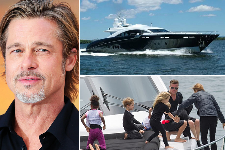 does brad pitt own a yacht